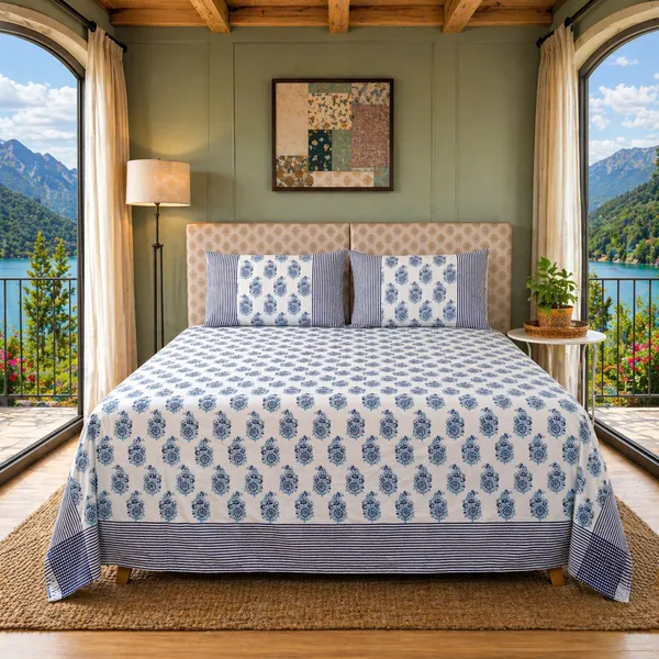 Sky_Blue_Percale_Cotton_Block_Print_Sky_Blue_King_Size_Bedsheet_For_Home_Decor_&_Bedding