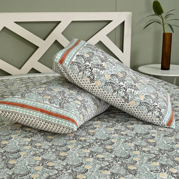 White_Percale_Cotton_Block_Print_White_King_Size_Bedsheet_For_Home_Decor_&_Bedding