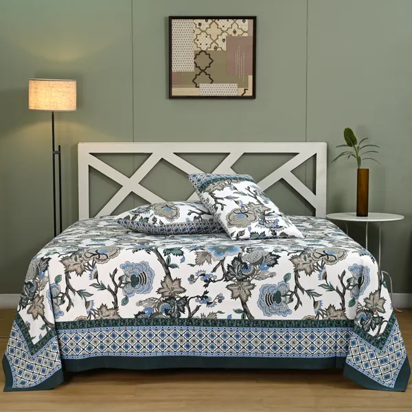Percale_Cotton_200Tc_Multicolor_King_Size_Bedsheet