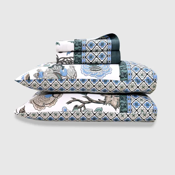 Percale_Cotton_200Tc_Multicolor_King_Size_Bedsheet