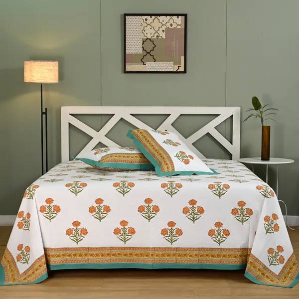 Yellow_Percale_Cotton_Block_Print_Yellow_King_Size_Bedsheet_For_Home_Decor_&_Bedding
