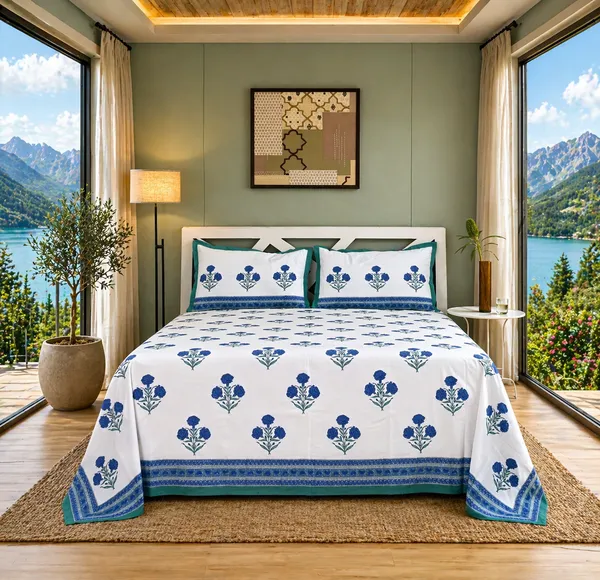 Block_Print_Percale_Cotton_King_Size_Bedsheet