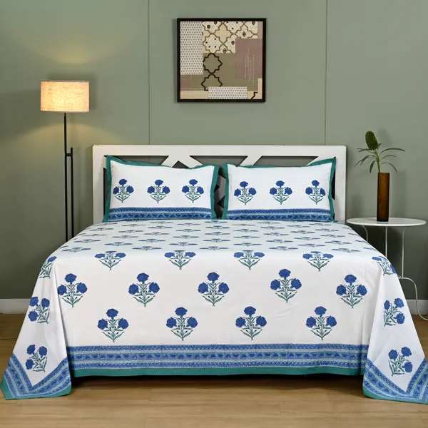 Block_Print_Percale_Cotton_King_Size_Bedsheet