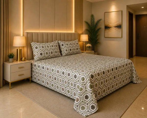 Percale_Cotton_200Tc_Multicolor_King_Size_Bedsheet