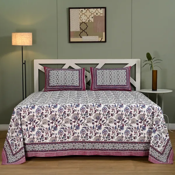 Percale_Cotton_200Tc_Multicolor_King_Size_Bedsheet