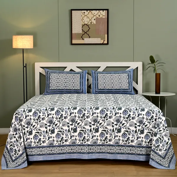 Percale_Cotton_200Tc_Multicolor_King_Size_Bedsheet