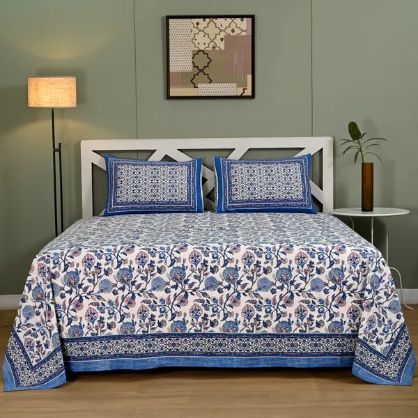 Percale_Cotton_200Tc_Multicolor_King_Size_Bedsheet