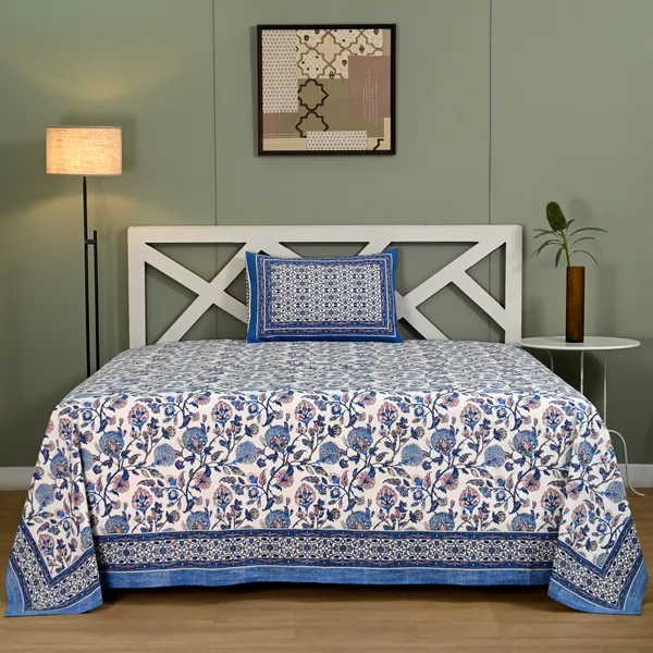 Percale_Cotton_200Tc_Multicolor_King_Size_Bedsheet