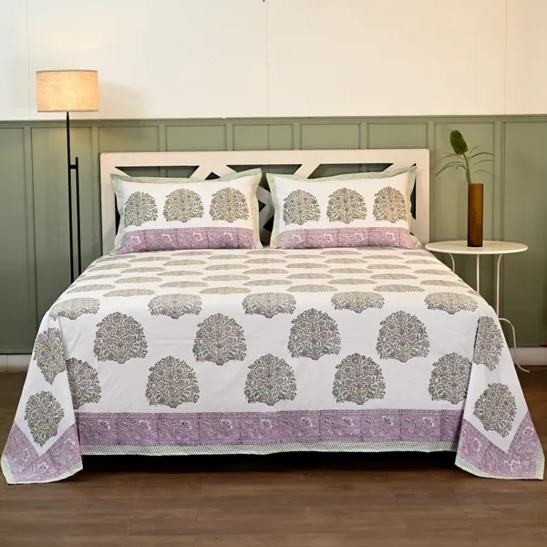 Percale_Cotton_Block_Print_Purple_King_Size_Bedsheet