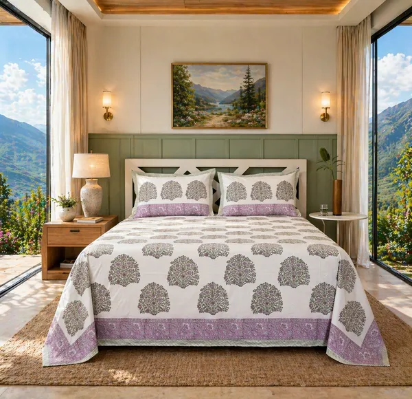 Percale_Cotton_Block_Print_Purple_King_Size_Bedsheet