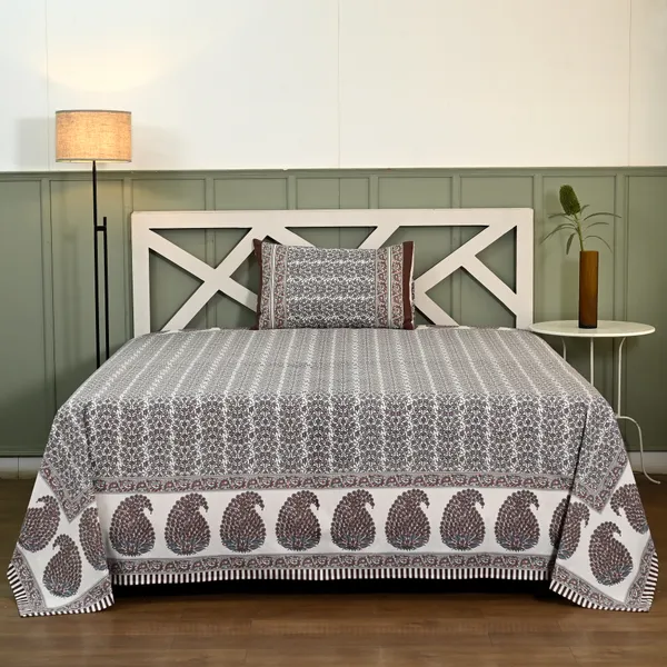 Percale_Cotton_200Tc_Multicolor_King_Size_Bedsheet
