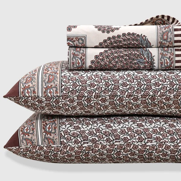 Percale_Cotton_200Tc_Multicolor_King_Size_Bedsheet
