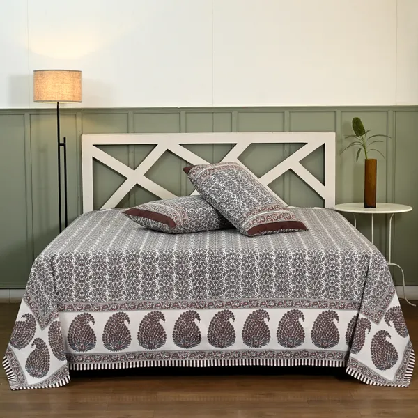 Percale_Cotton_200Tc_Multicolor_King_Size_Bedsheet