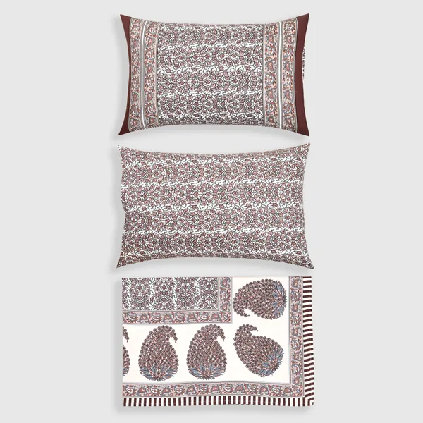 Percale_Cotton_200Tc_Multicolor_King_Size_Bedsheet