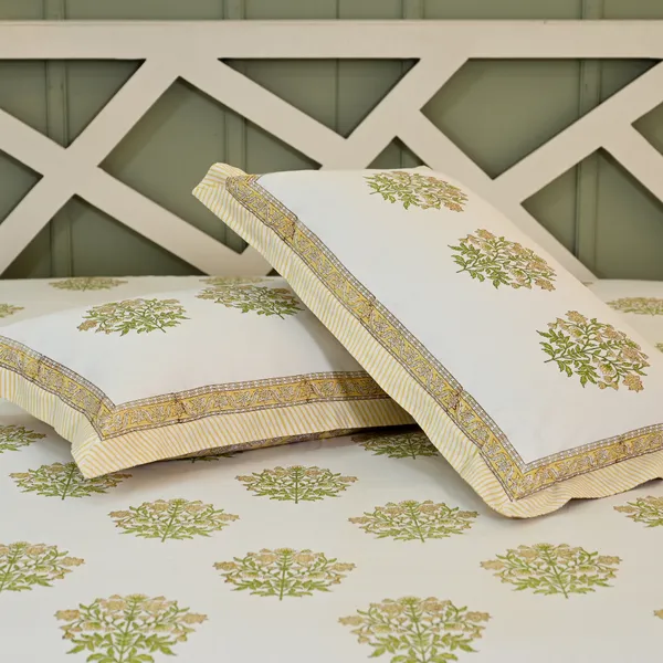Peach_Percale_Cotton_Block_Print_Peach_King_Size_Bedsheet_For_Home_Decor_&_Bedding