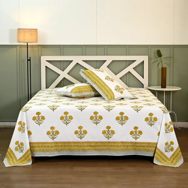 Yellow_Percale_Cotton_Block_Print_Yellow_King_Size_Bedsheet_For_Home_Decor_&_Bedding