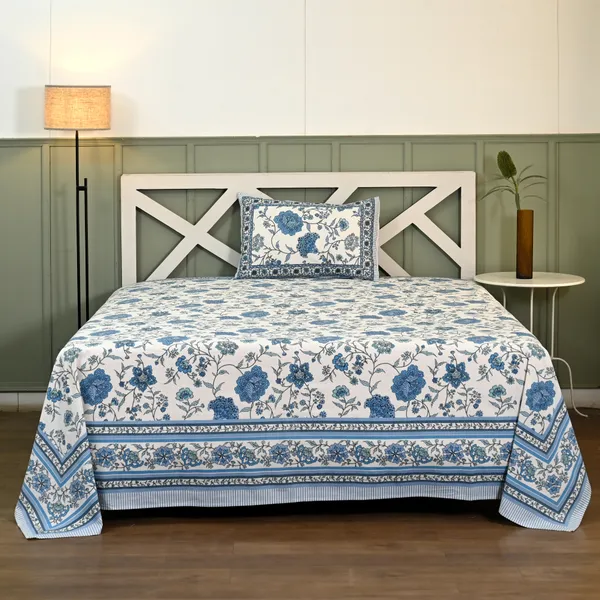 Percale_Cotton_200Tc_Multicolor_King_Size_Bedsheet
