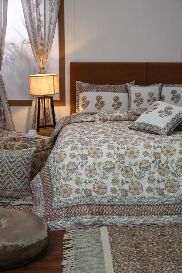 Percale_Cotton_200Tc_Multicolor_King_Size_Bedsheet