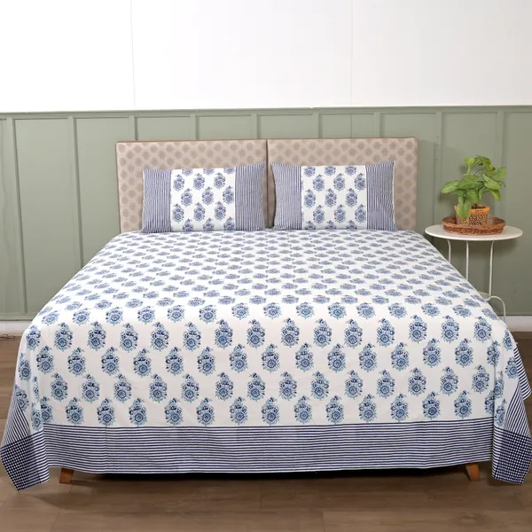 Block_Print_Percale_Cotton_King_Size_Bedsheet