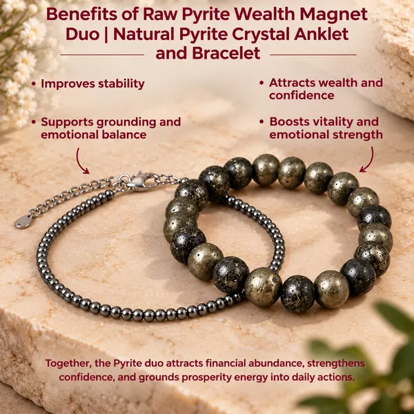 Pyrite_Bracelet_Set_Of_2_Unisex