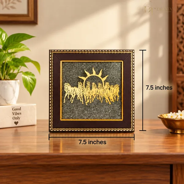 Pyrite_Vastu_Seven_Horses_Decorative_Wall_Frame