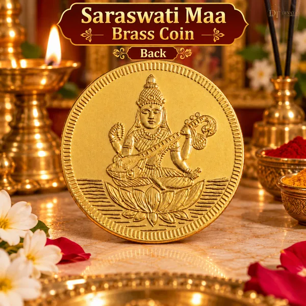 Brass_Saraswati_Lakshmi_Ganesha_Pooja_Coin