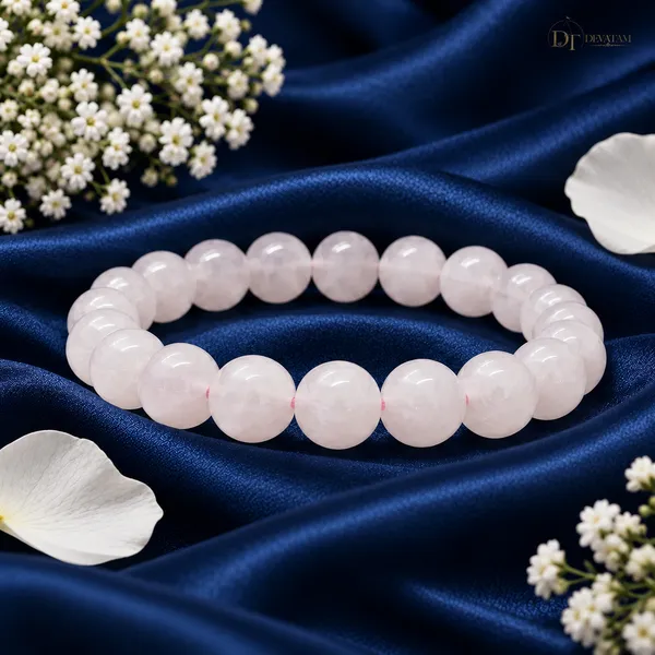 Pink_Rose_Quartz_Beaded_Bracelet_Unisex
