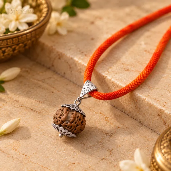 Red_Cord_5_Mukhi_Nepali_Rudraksha_Pendant_Unisex