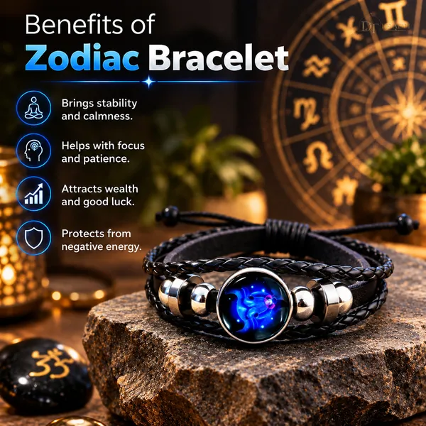 Black_Braided_Zodiac_Charm_Bracelet_For_Unisex