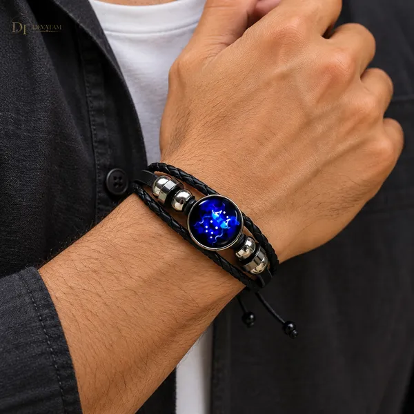 Black_Braided_Beaded_Bracelet_For_Men