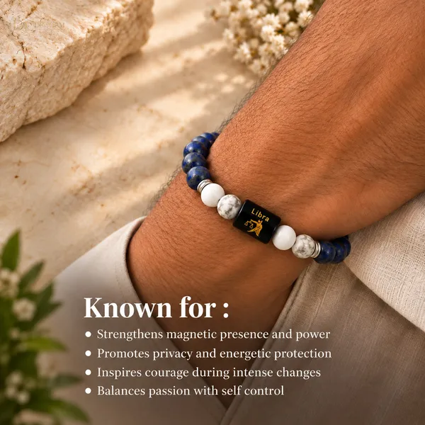 Blue_Gemstone_Beaded_Libra_Bracelet_For_Unisex