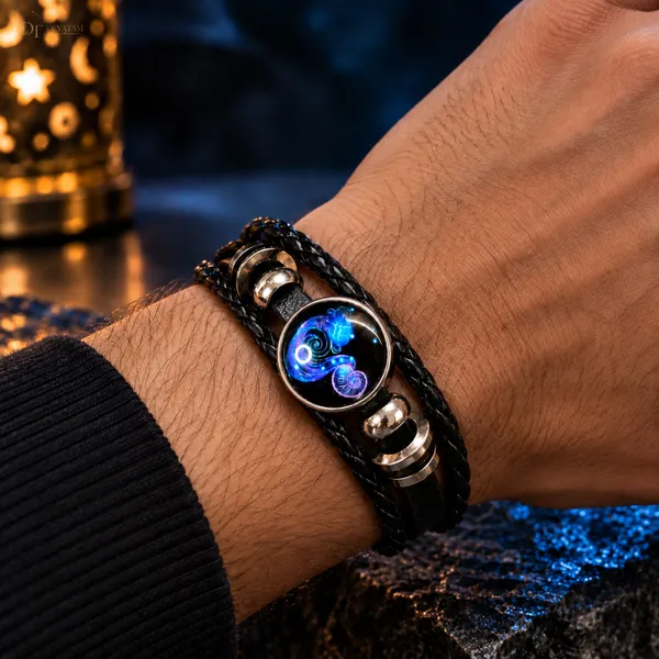 Black_Braided_Zodiac_Bracelet_For_Men
