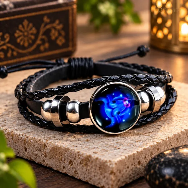 Black_Braided_Zodiac_Bracelet_For_Men