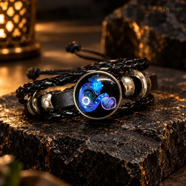 Black_Braided_Zodiac_Bracelet_For_Men