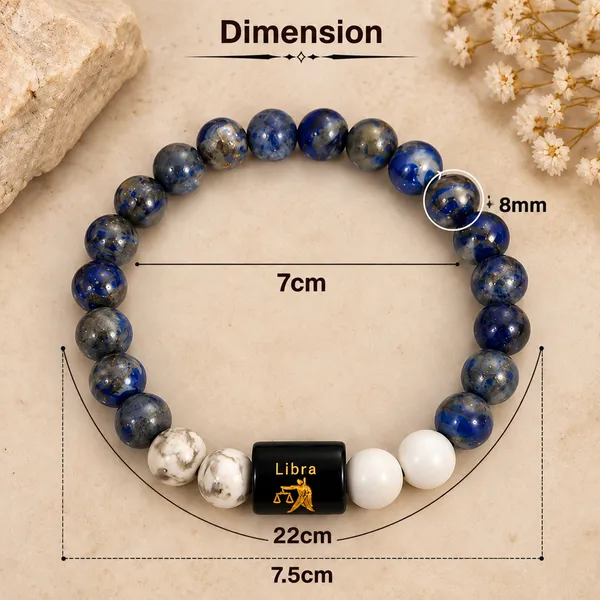Blue_Gemstone_Beaded_Libra_Bracelet_For_Unisex