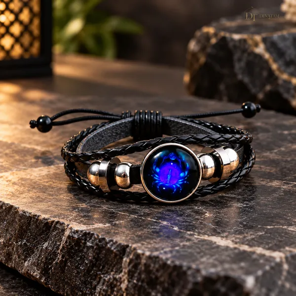 Black_Braided_Beaded_Bracelet_For_Men