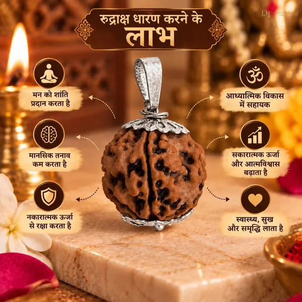 7_Mukhi_Nepali_Silver_Tone_Rudraksha_Pendant_