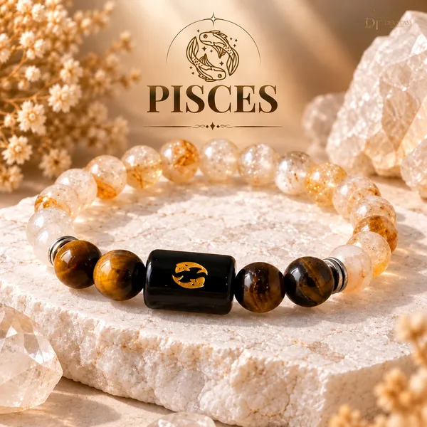 Multicolor_Stone_Pisces_Zodiac_Bracelet_For_Unisex