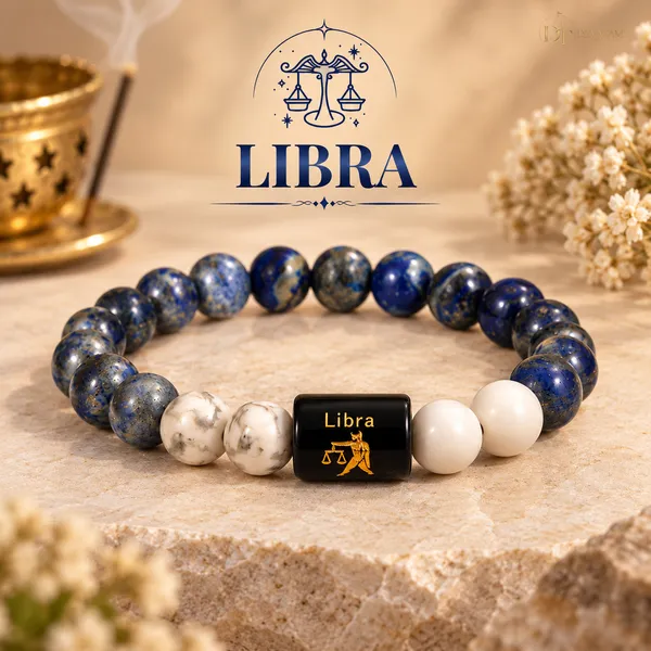 Blue_Gemstone_Beaded_Libra_Bracelet_For_Unisex