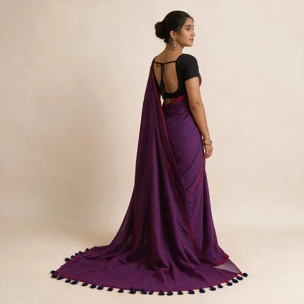 Purple_Masrise_Cotton_Woven_Tassel_Border_Saree_For_Women