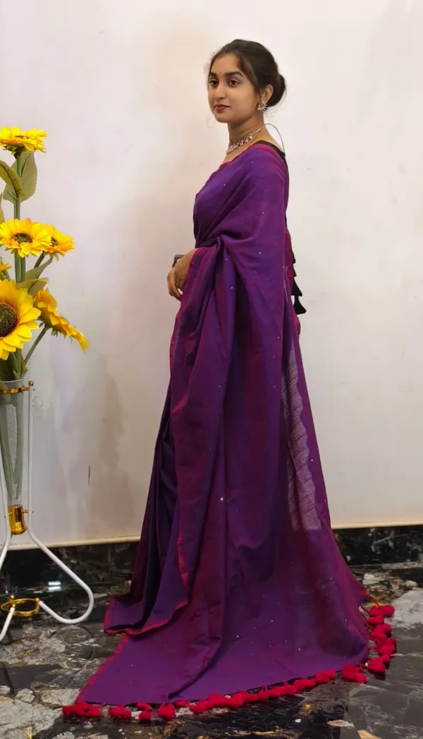 Purple_Masrise_Cotton_Embellished_Saree_For_Women