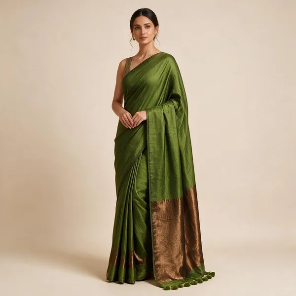 Green_Masrise_Cotton_Textured_Traditional_Saree_For_Women