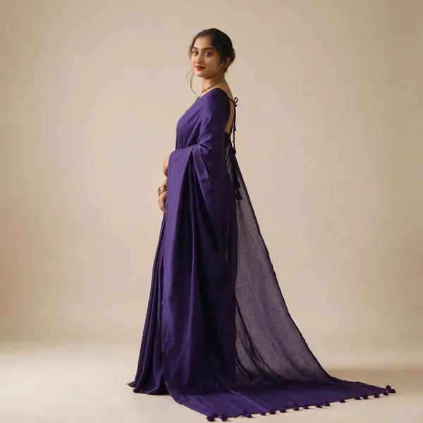 Purple_Masrise_Cotton_Solid_Saree_For_Women