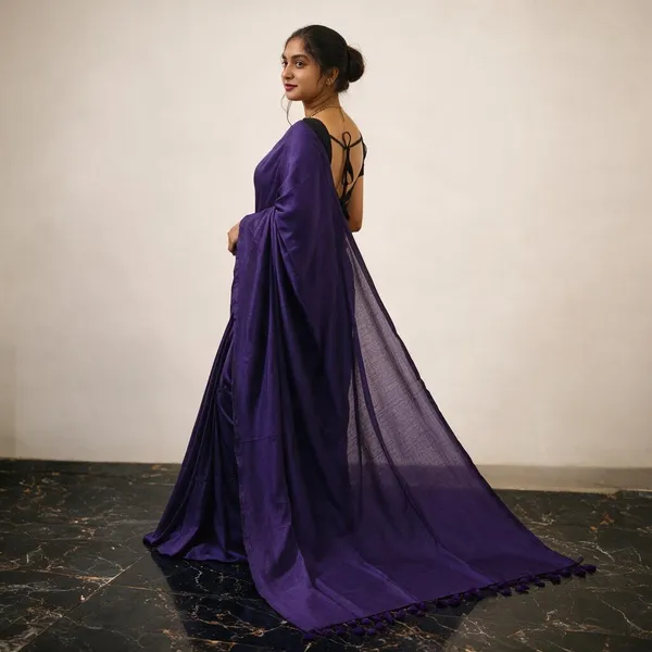 Purple_Masrise_Cotton_Solid_Saree_For_Women