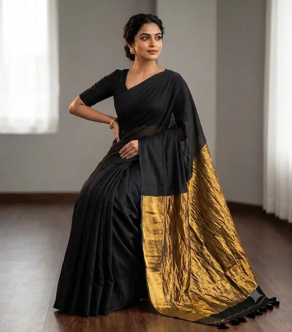 Black_Masrise_Cotton_Woven_Saree_For_Women