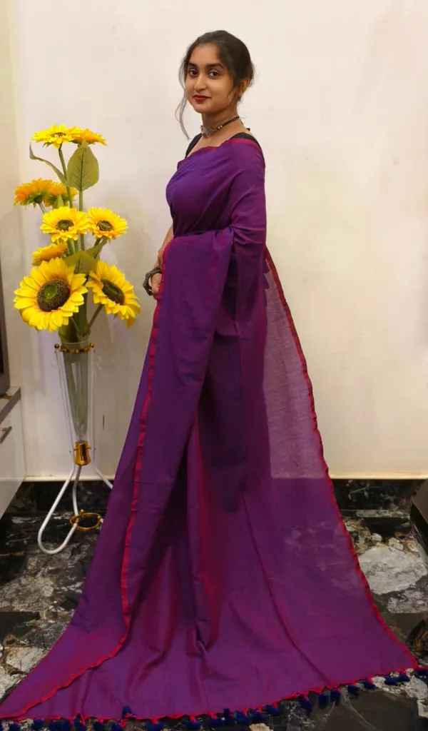 Purple_Masrise_Cotton_Woven_Tassel_Border_Saree_For_Women