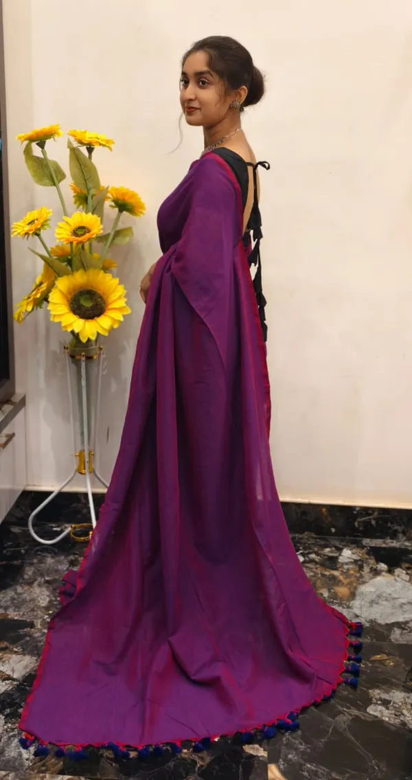 Purple_Masrise_Cotton_Woven_Tassel_Border_Saree_For_Women