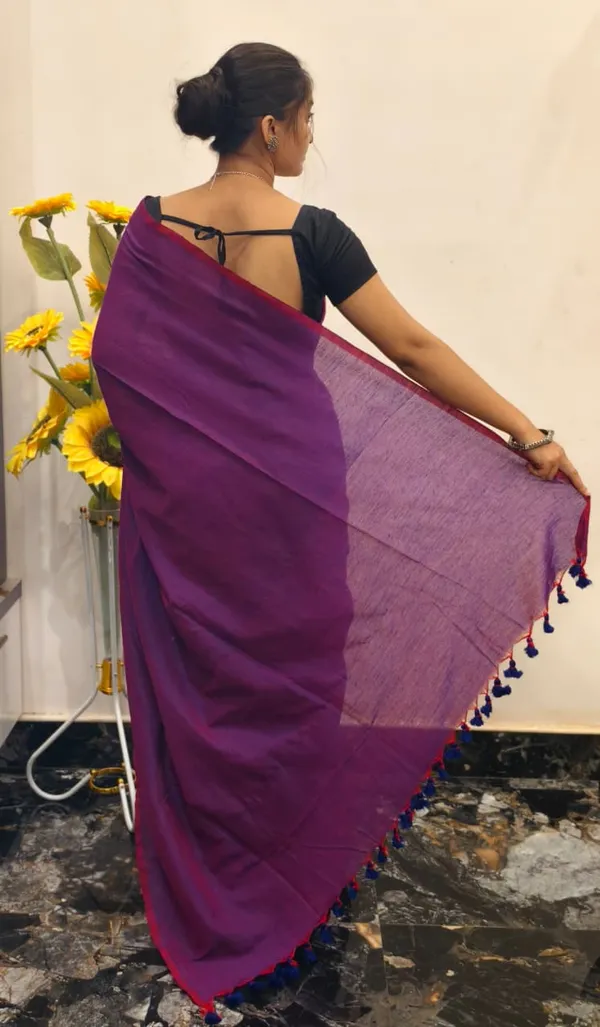 Purple_Masrise_Cotton_Woven_Tassel_Border_Saree_For_Women