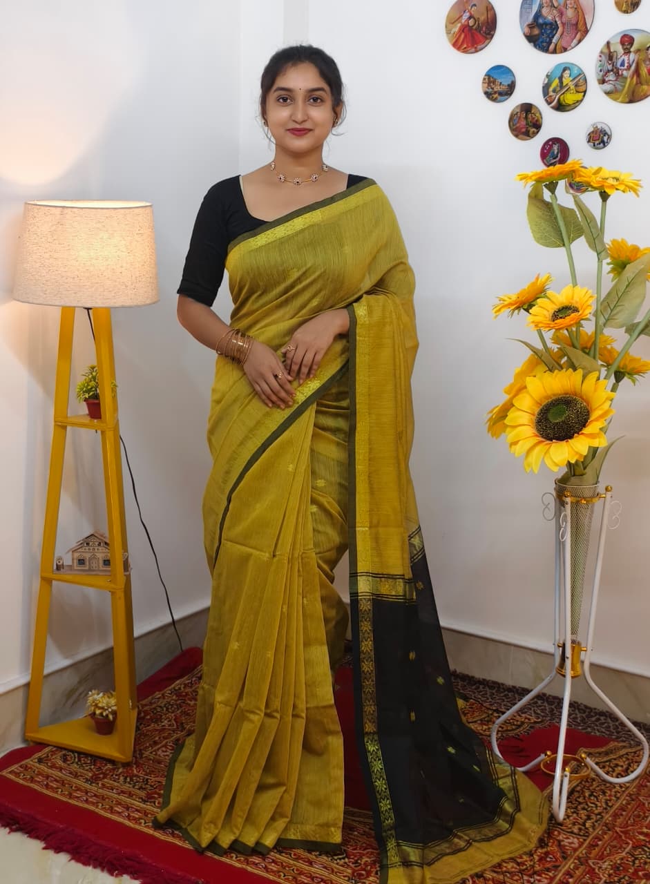 Olive_Mustard_and_black_semi_maheshwari_saree_