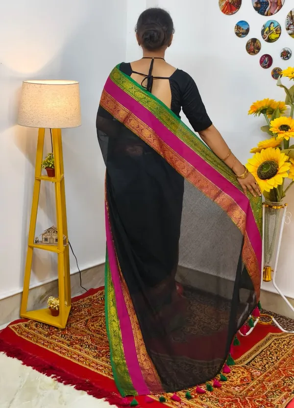 Black_Mul_cotton_saree_